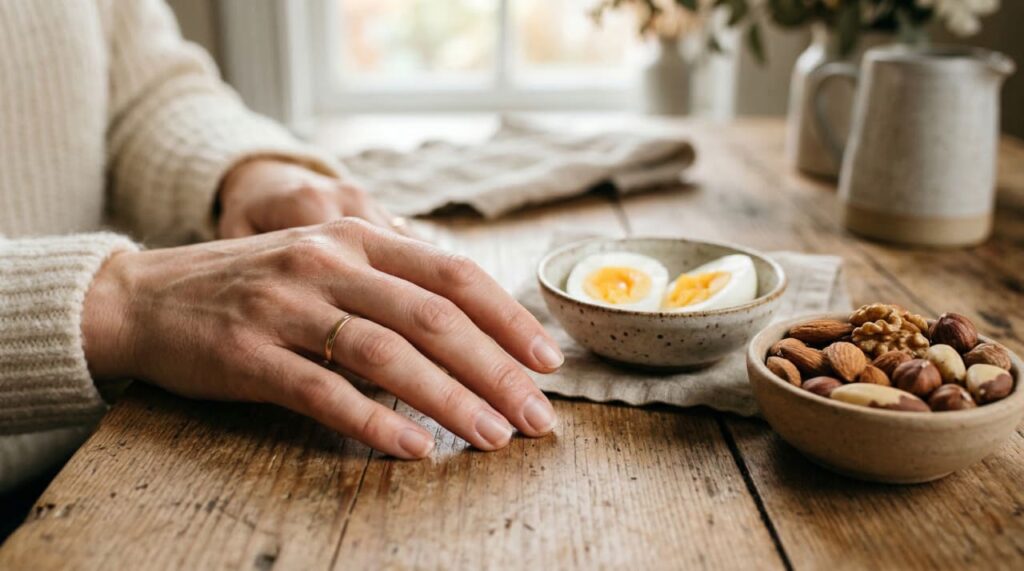Unhas fracas e descamando? A vitamina essencial que não é o cálcio e que pode estar faltando no seu prato