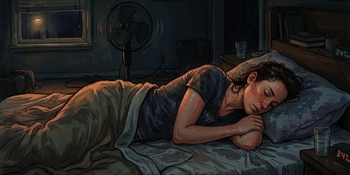 O que é suor noturno excessivo e a que função importante do corpo ele está relacionado?