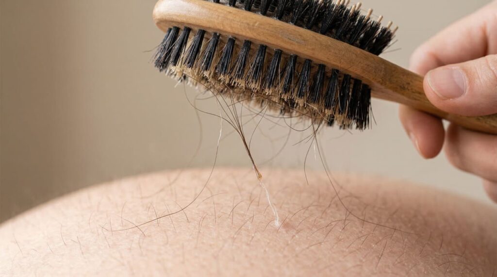 Queda de cabelo persistente, não é genética, mas sim deficiência de uma vitamina específica