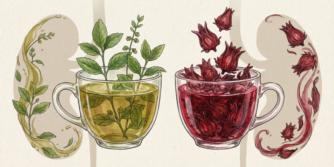 Chá de quebra-pedra ou hibisco? As 5 maneiras 100% naturais de proteger os rins após a refeição
