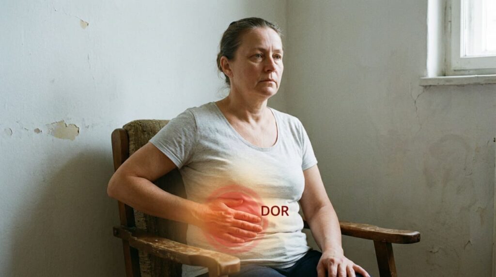 Onde dói quando o fígado está sobrecarregado?