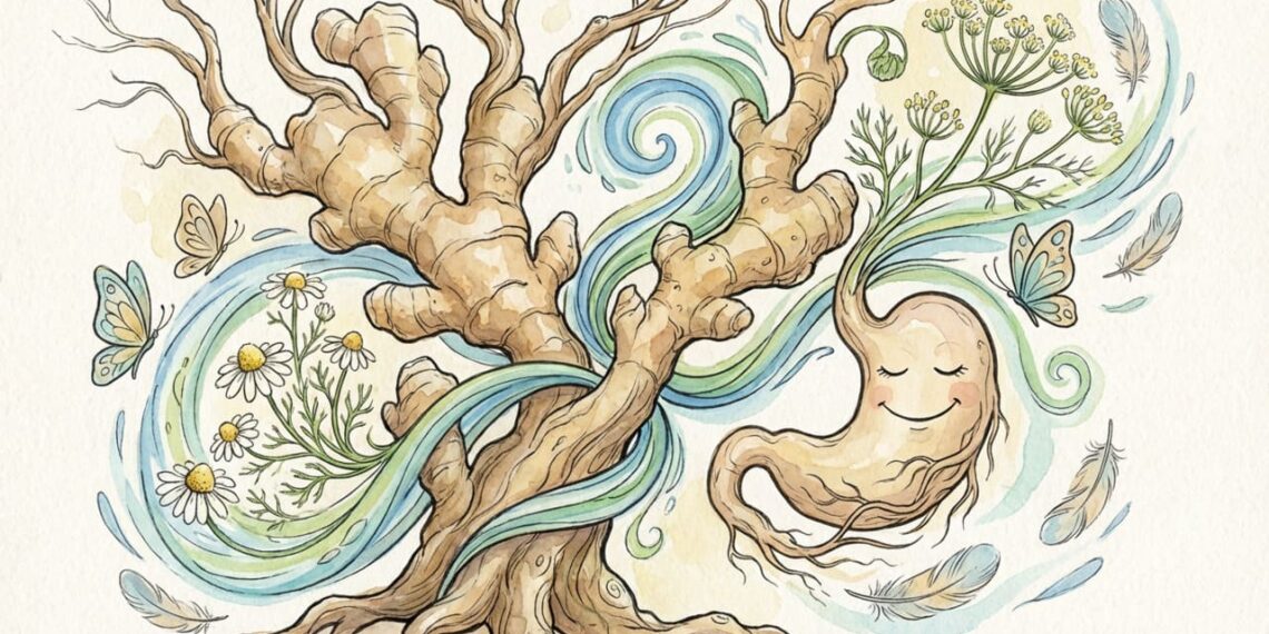 Gengibre e 3 maneiras de auxiliar no alívio de náuseas e digestão lenta