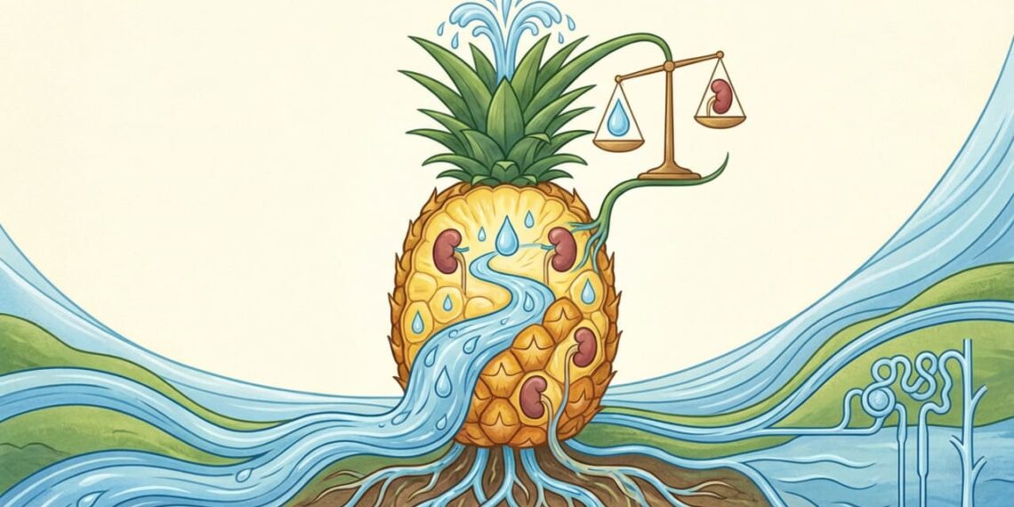 Abacaxi e 3 maneiras de auxiliar na desintoxicação dos rins