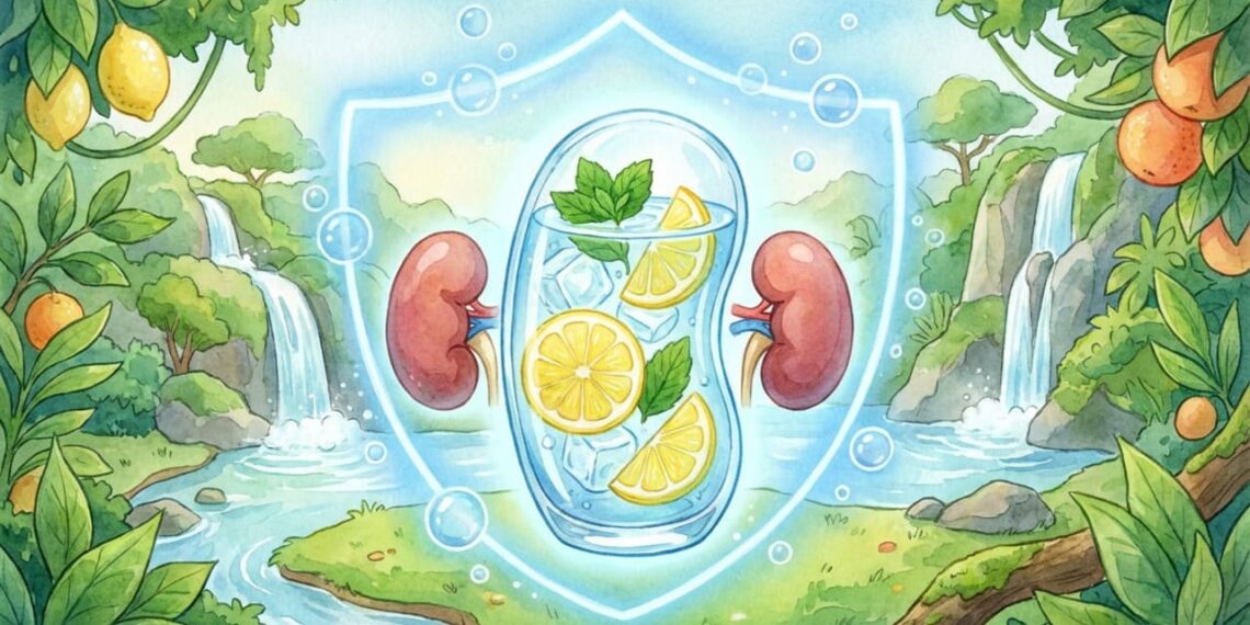Como beber água com limão que faz bem aos rins