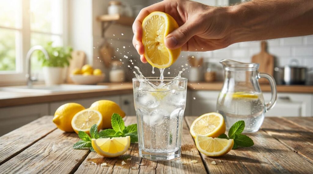 Como beber água com limão que faz bem aos rins