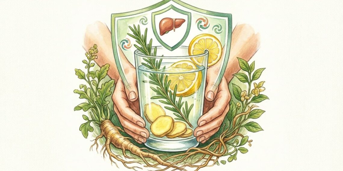 Como beber água com gengibre que faz bem ao fígado