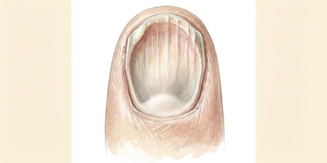 Os sintomas de anemia crônica manifestam-se nas unhas