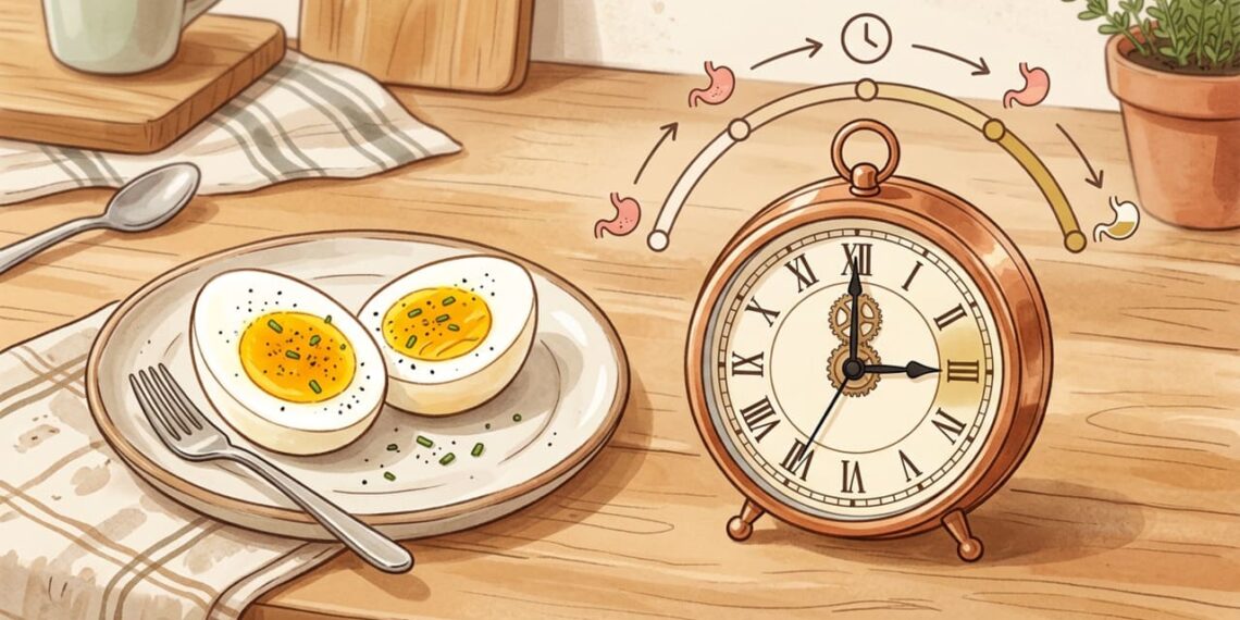 Quanto tempo leva para o ovo ser digerido e decomposto no estômago?