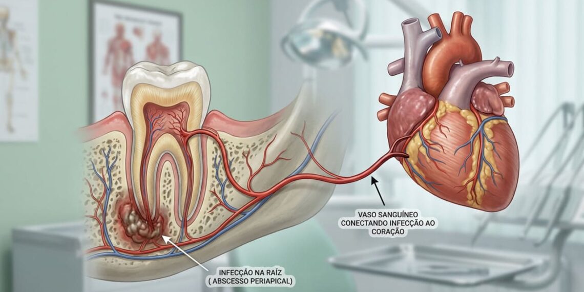 Como uma infecção dentária pode afetar o coração