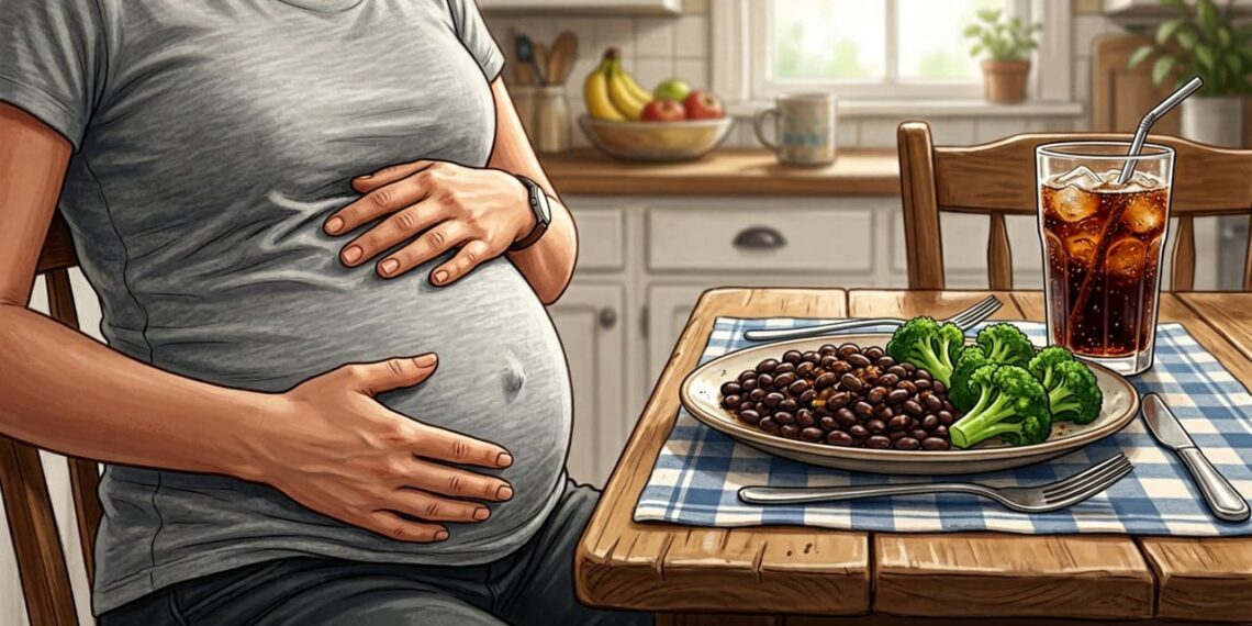 Ter a barriga inchada depois de comer: quando é normal, quando não é e quais ajustes realmente funcionam