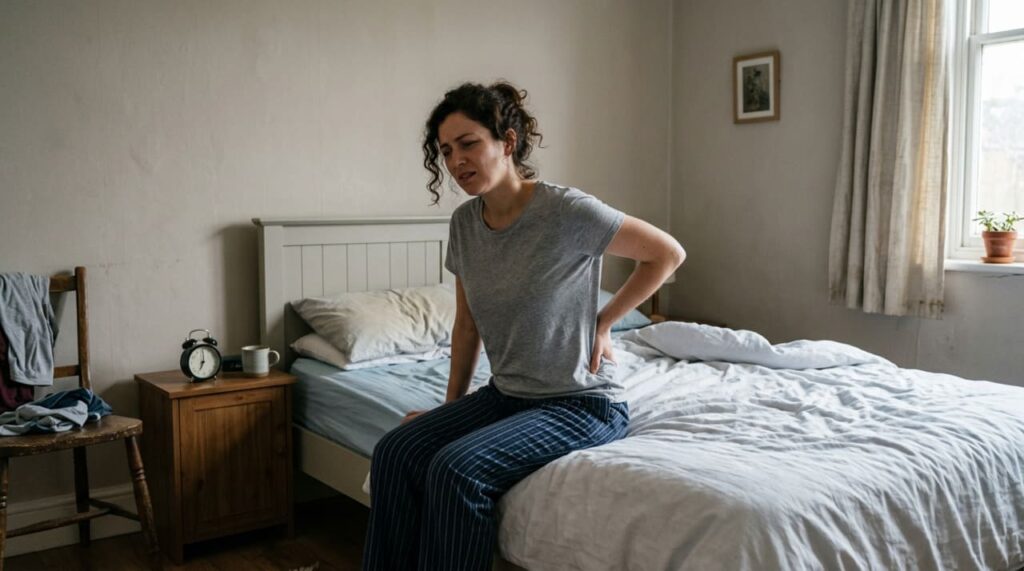 Acordar com dor nas costas toda manhã: quando é normal, quando não é e quais hábitos realmente funcionam
