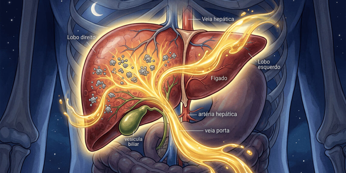 Cúrcuma à noite ajuda o fígado? O que a ciência mostra
