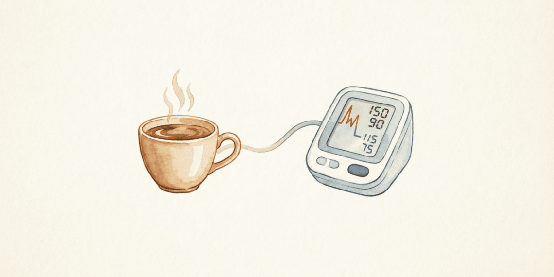 O que acontece com a sua pressão arterial quando você para de consumir cafeína?