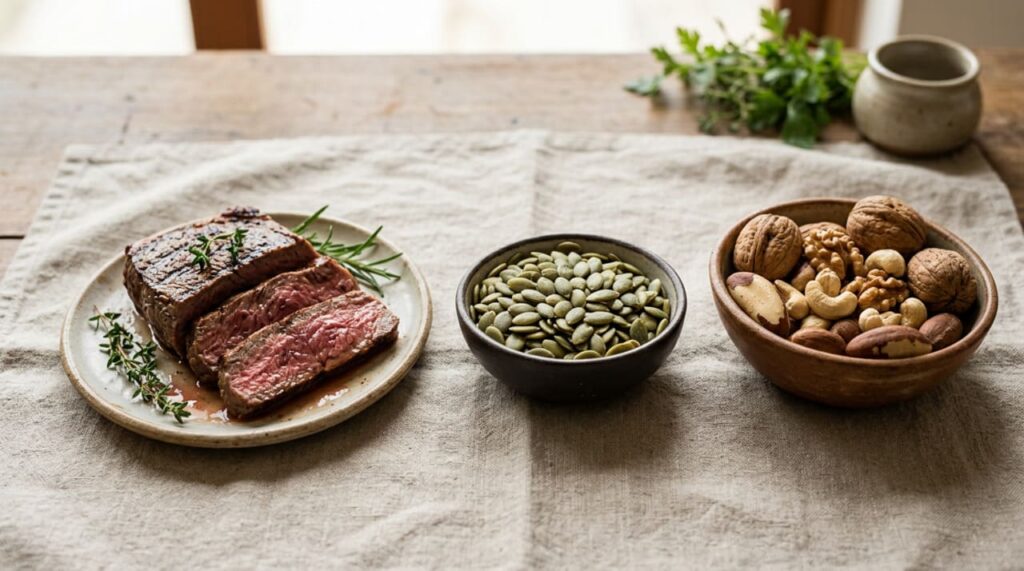 Qual o papel do zinco na prevenção da queda de cabelo e na manutenção da saúde da pele?