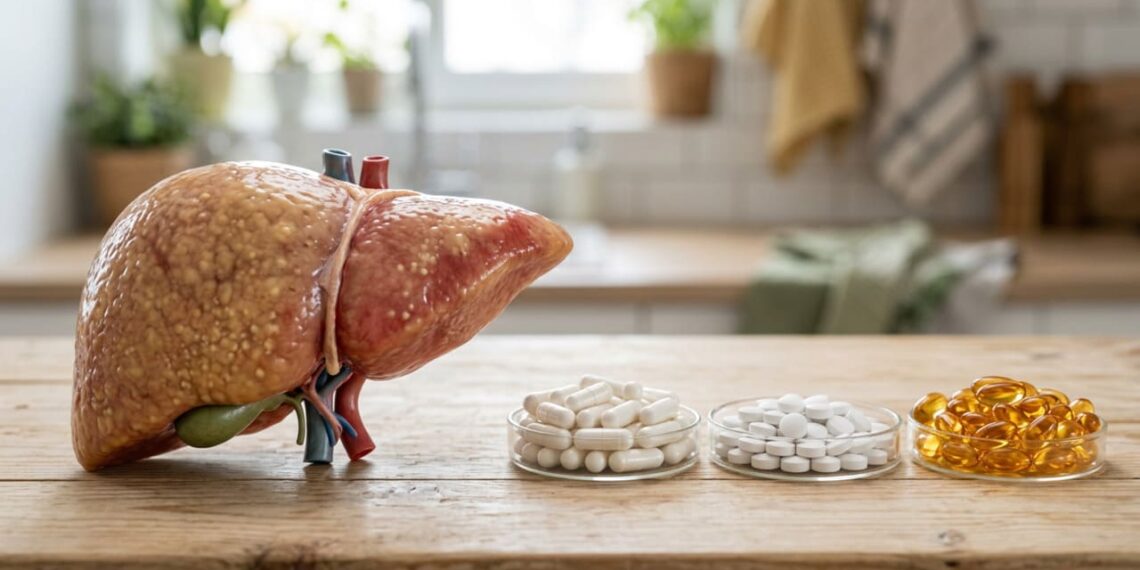 Que outros minerais ou nutrientes, além do magnésio, são benéficos para reverter a esteatose hepática?