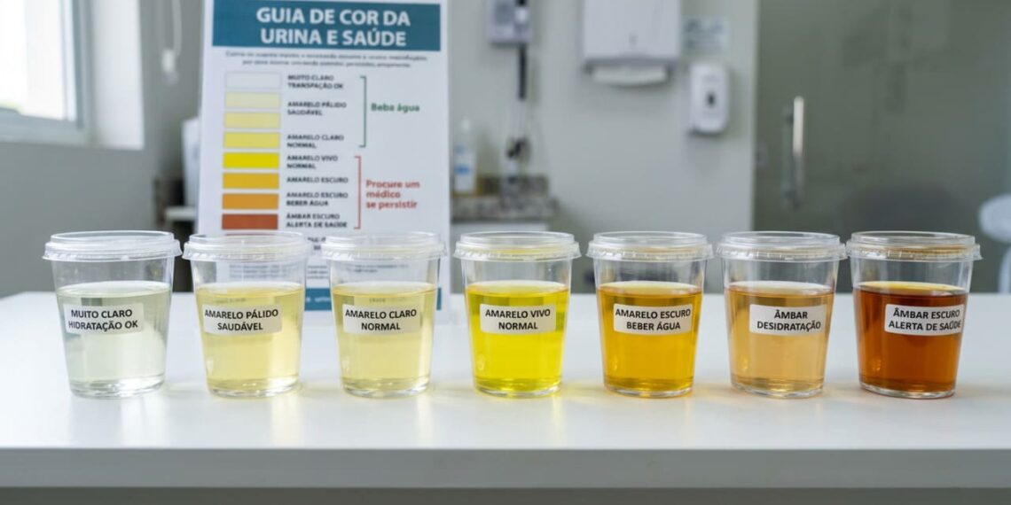 Os sinais de doença podem ser detectados através da cor da urina