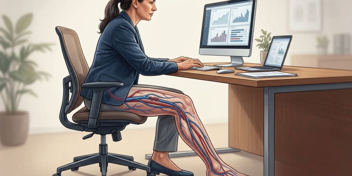 Ficar sentado mais de oito horas por dia leva, a longo prazo, ao enfraquecimento do coração e ao aumento do risco de trombose