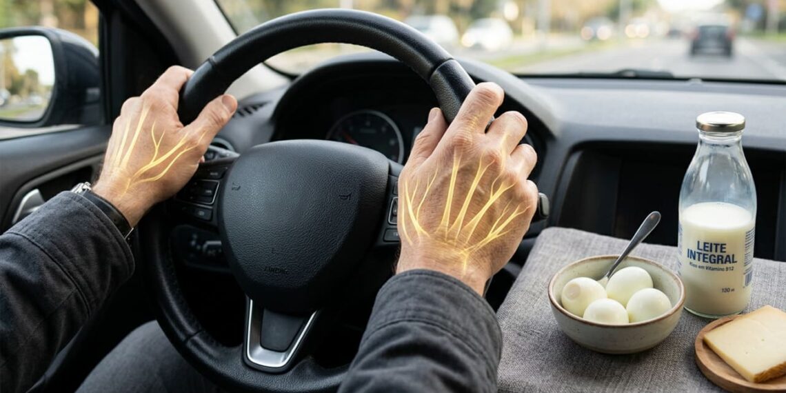 Formigamento nas mãos ao dirigir pode ser um pedido de vitaminas do sistema nervoso