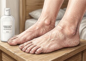 Pele muito seca e pés inchados podem ser sinais dos rins e exigem um ritual noturno de cuidados