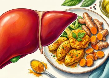Como usar cúrcuma no almoço para proteger o fígado da esteatose
