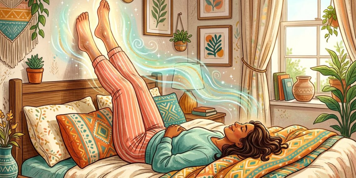 A posição na cama que desincha as pernas enquanto você dorme