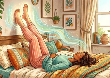 A posição na cama que desincha as pernas enquanto você dorme