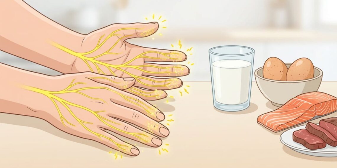 Mãos dormentes ao acordar podem indicar falta de B12