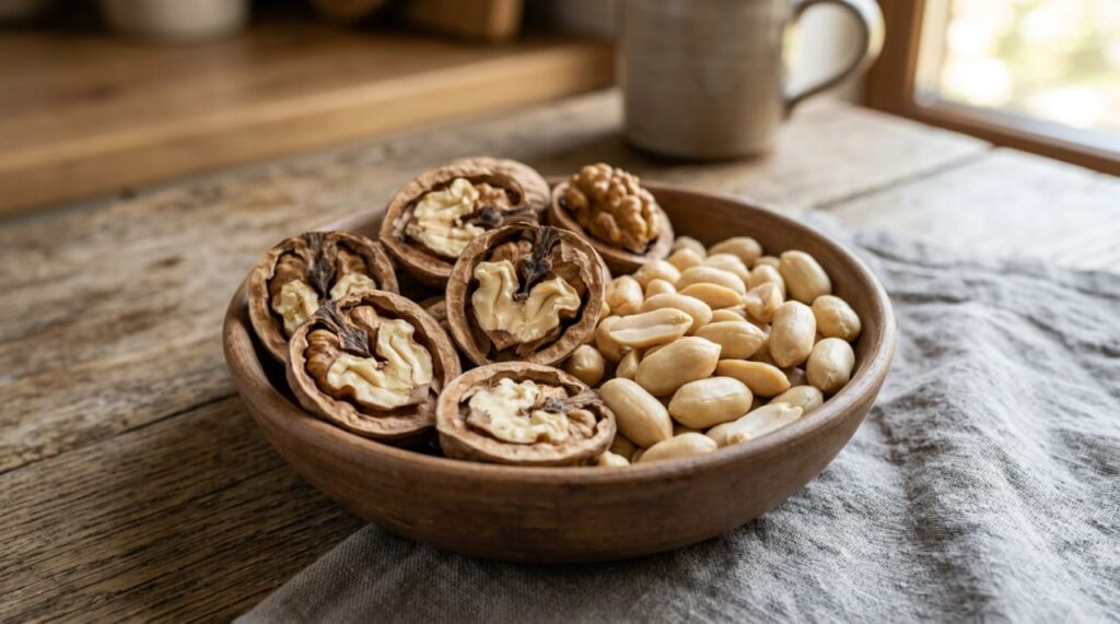 Nozes ou amendoins: qual deles se destaca na proteção do coração?
