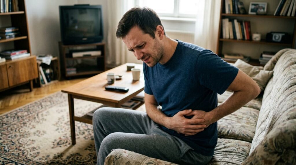 Se você tem dor do lado esquerdo, geralmente é devido a gases ou problemas digestivos