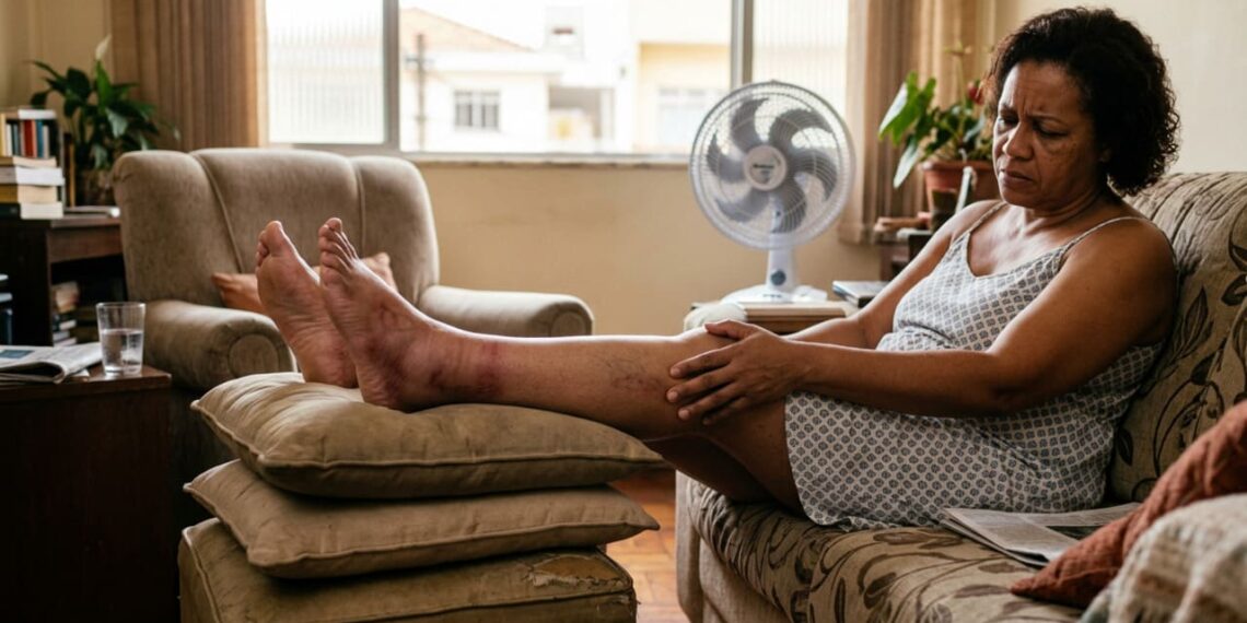 Por que suas pernas ficam pesadas quando está calor