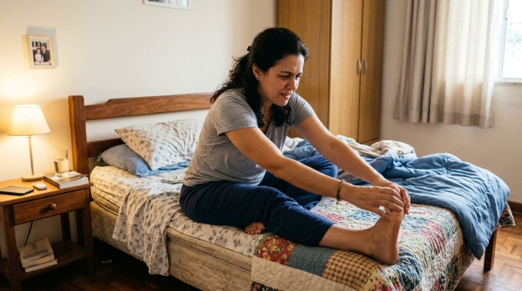 Por que as câimbras nas pernas acontecem à noite e como aliviar a dor