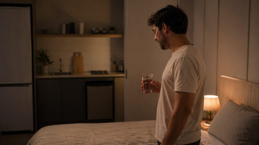 Antes de dormir, a escolha mais segura costuma ser uma bebida leve e sem açúcar.