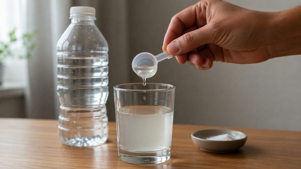 A solução de reidratação oral funciona melhor quando usada em pequenas quantidades frequentes.