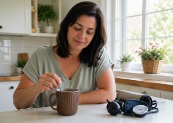 Bebida com cacau sendo preparada em uma rotina ligada à circulação e à saúde dos vasos.