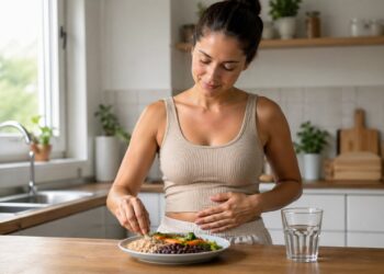 Alimentos ricos em fibras sendo preparados para apoiar microbiota intestinal e saúde renal.