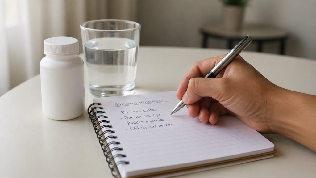 Registrar dor, fraqueza e mudanças na dose ajuda o médico a avaliar o uso seguro das estatinas.