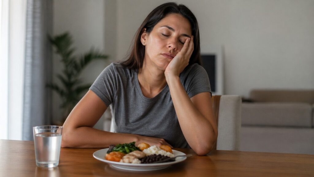 Fadiga após comer pode indicar oscilações de glicose e necessidade de avaliar a sensibilidade à insulina.