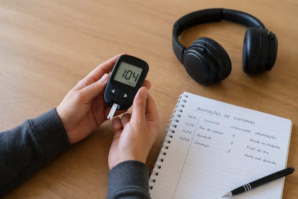 Monitorar sinais do corpo ajuda a relacionar sintomas persistentes com alterações metabólicas.