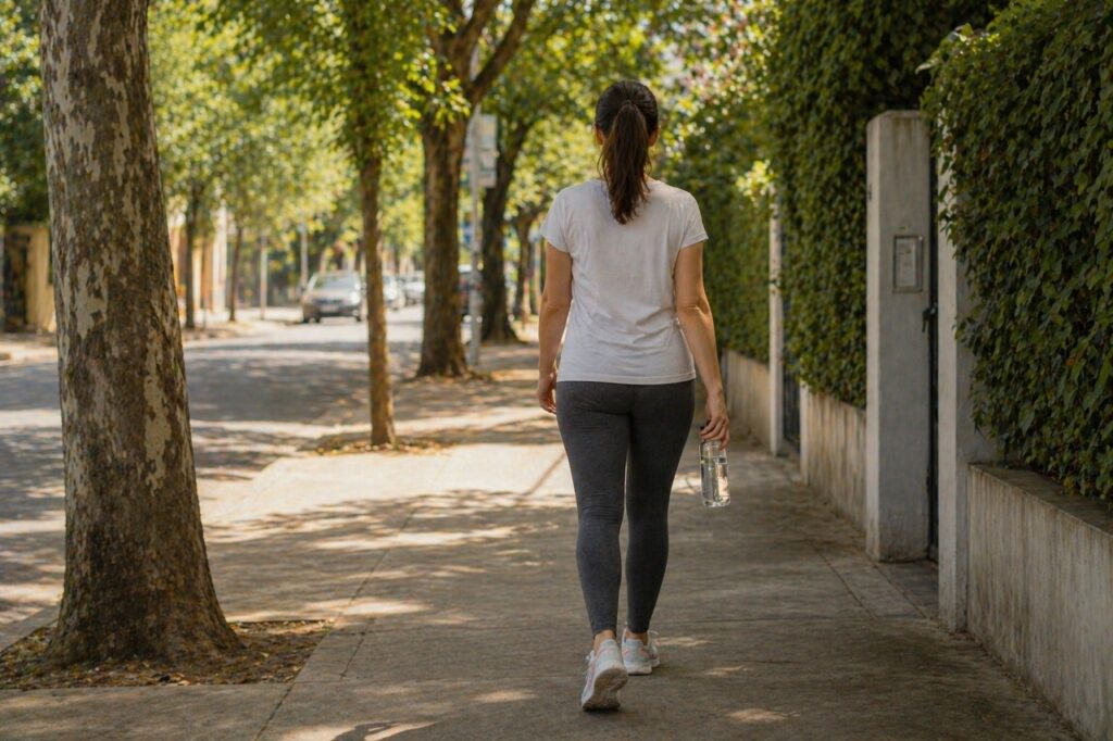 Caminhar após refeições pode ajudar a suavizar a resposta glicêmica do corpo.
