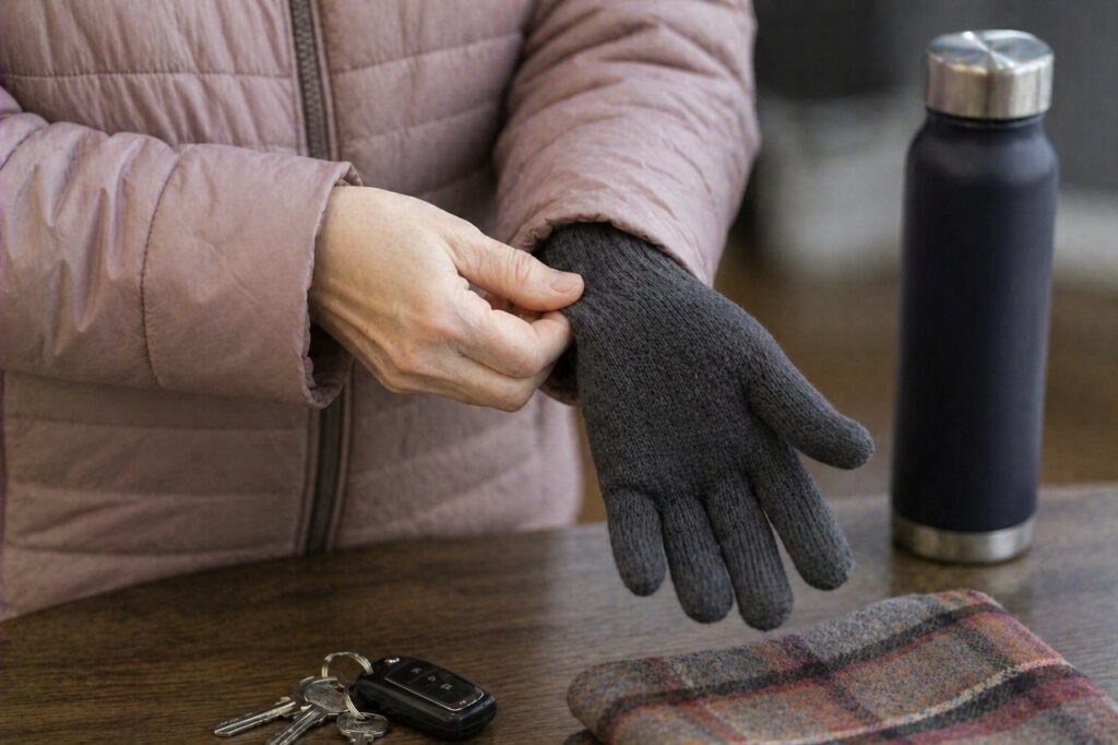 Proteger as extremidades do frio ajuda a reduzir contrações bruscas dos pequenos vasos.