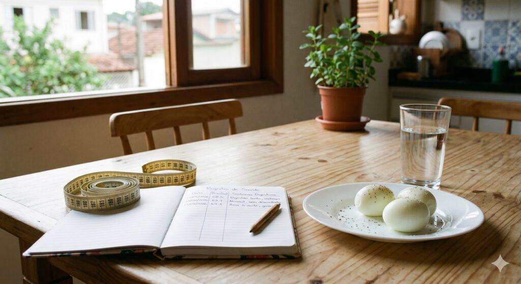 Itens simples ligados à perda de massa muscular e à observação de sintomas digestivos no idoso
