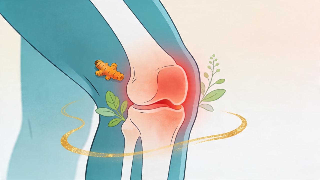 Ação anti-inflamatória da curcumina pode beneficiar dores e articulações.