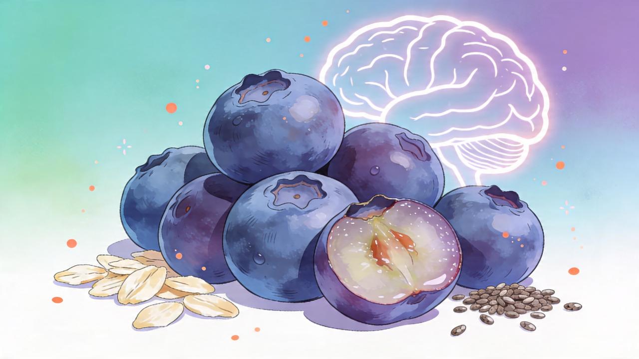 Antocianinas do mirtilo ganham destaque na proteção cerebral e metabólica