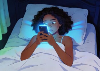 A insônia não se deve apenas ao estresse, mas sim à queda de melatonina causada pela exposição à luz azul à noite