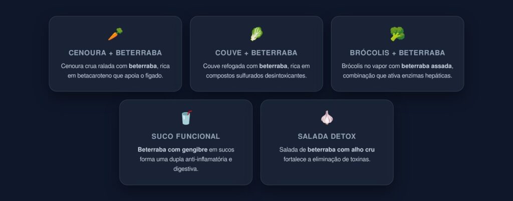 alimentos que potencializam os efeitos da beterraba