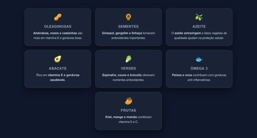 alimentos ricos em Vitamina E