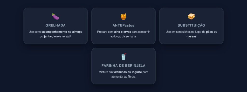 berinjela alimentação