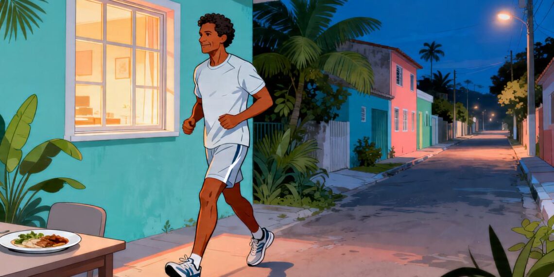 Caminhar depois do jantar: o que a ciência descobriu sobre esse hábito e o controle da glicose