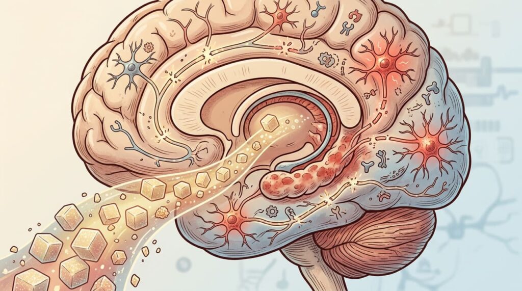 Como o consumo diário de açúcar refinado afeta o cérebro a longo prazo?