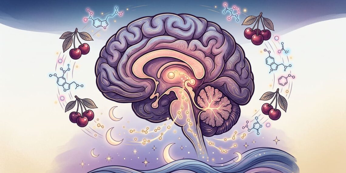 Como o suco de cereja ácida afeta a produção de melatonina e ajuda a prolongar o sono profundo